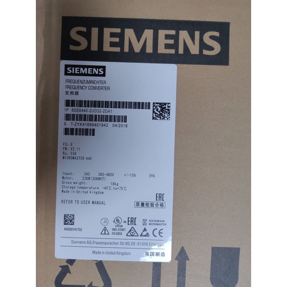 1PC New Sealed 6SE6440-2UD32-2DA1--NEW PLC Module Fast Shipping