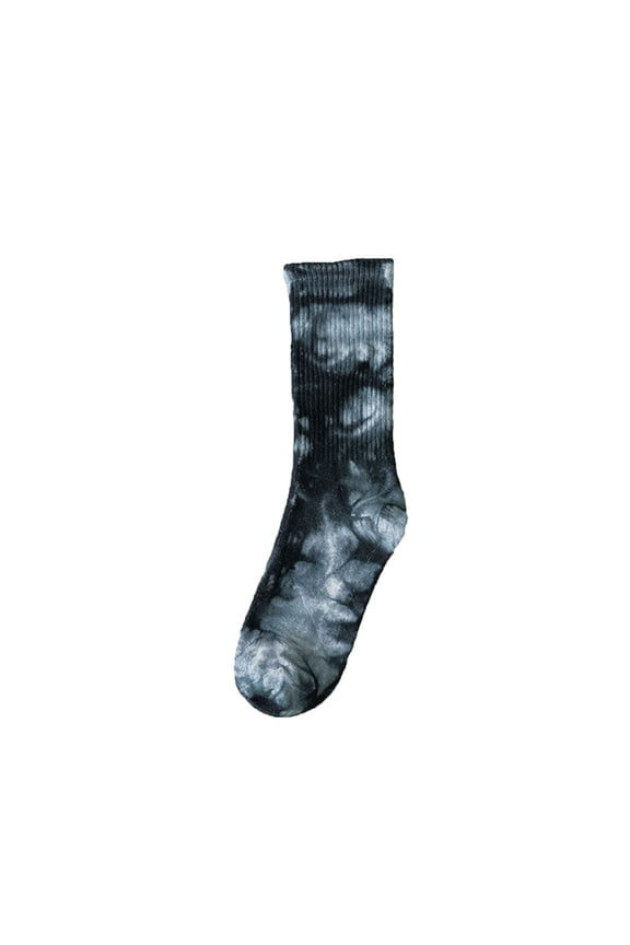 1PC No Show Socks Womens&Mens Tie Dye Mid Calf Street Personality Hip Hop Skateboarding Socks Compression Socks