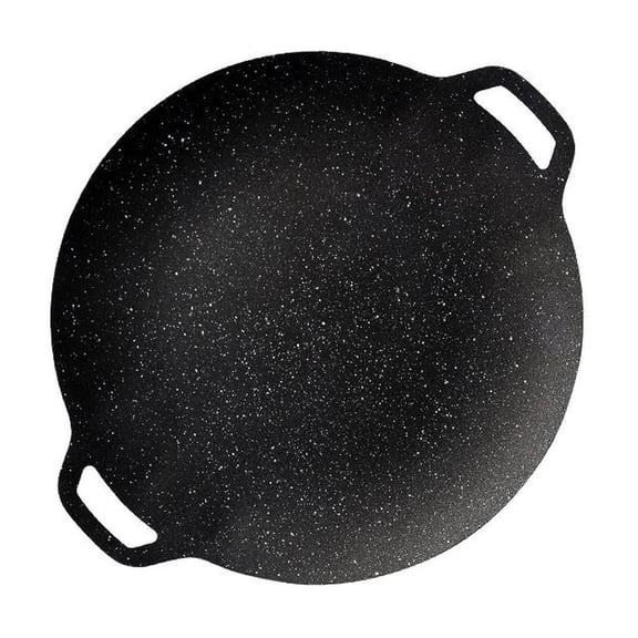 1PC Non - Stick Grill Pan, Maifan Stone Coated Barbecue Plate with Dual Handles, Compatible with Gas Stove, Induction Cooktop for Outdoor Camping, Home Korean BBQ