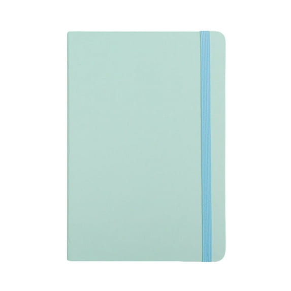 1PC Notebook Writing Journal, Hardcover, Elastic Closure Narrow Ruled Pages, Inspire Collection (Green,A7)