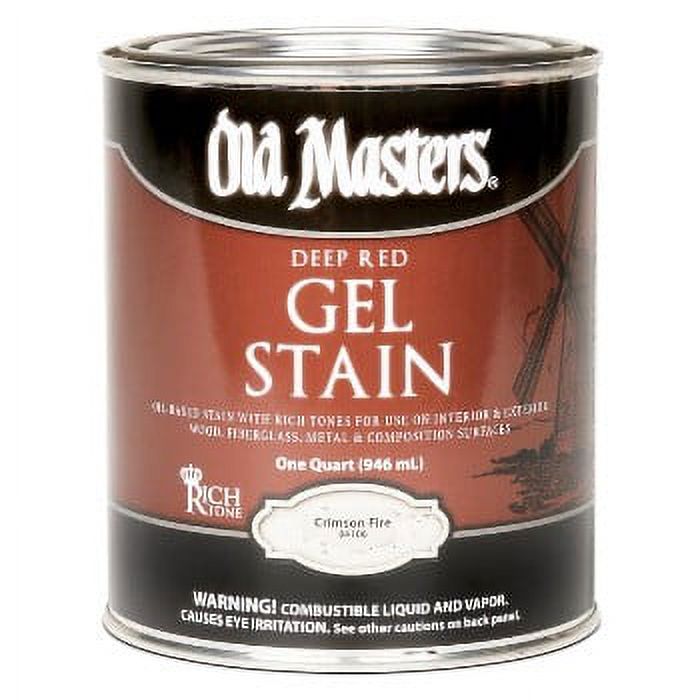 1PC Old Masters Old Masters Gel Stain, Crimson Fire Quart