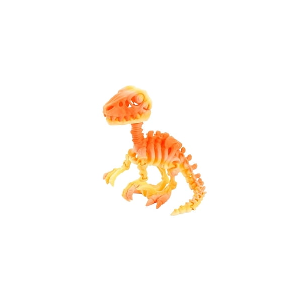 1PC Orange Yellow Gradual 13.5CM 3D Printed Ankylosaurus Dinosaur Series Fun Figurine Gift Skeleton Simulation