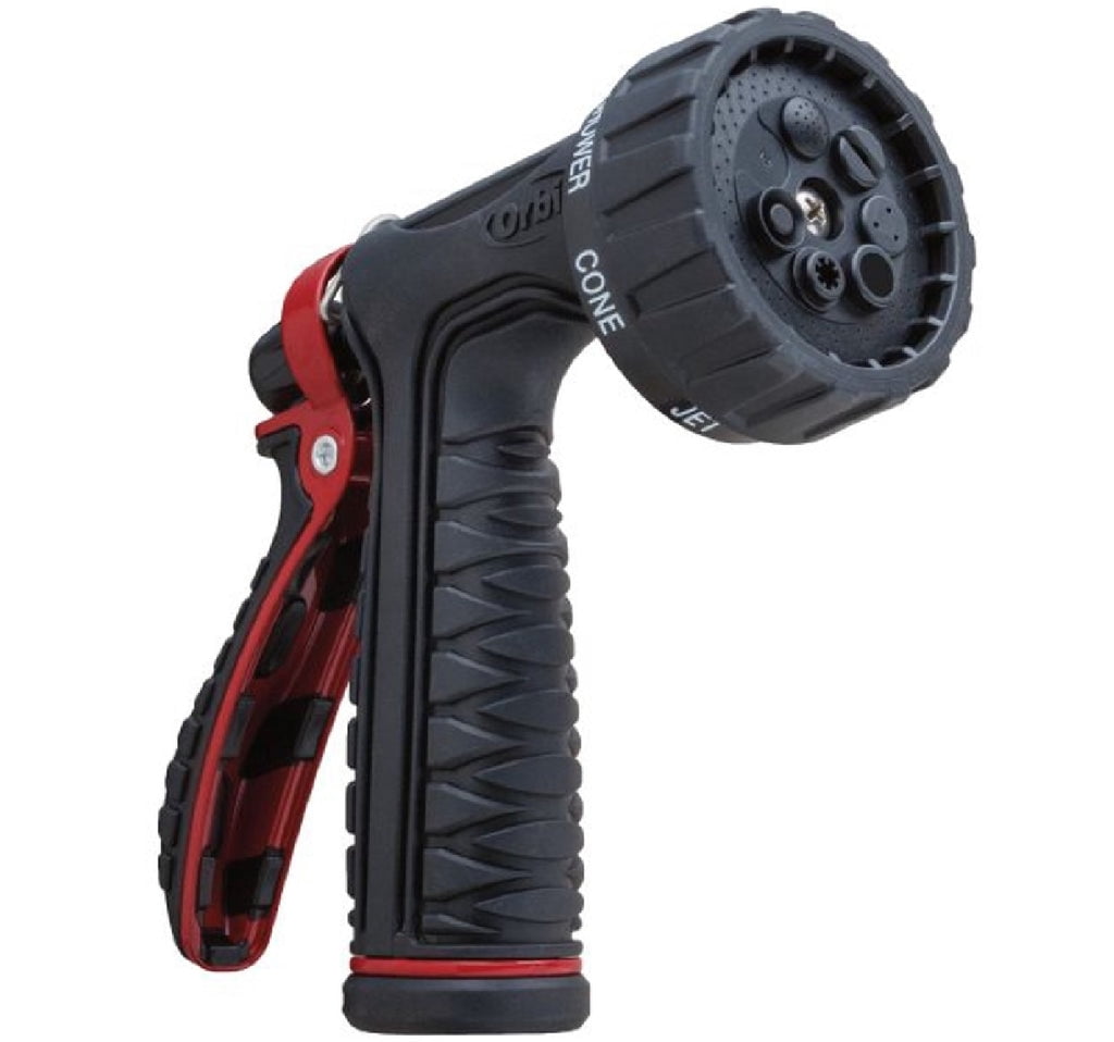 1PC Orbit Orbit 56920 Pro Flo 7 Pattern Hose Nozzle, Metal