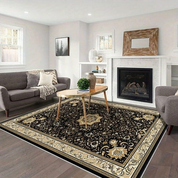 6.5'x10' carpet pad boho neutral rug area rug thick area rug for office bar rug