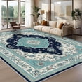 thumbnail image 1 of 6.5'x10' carpet floor mats cute carpet gothic area rug octagon area rug vintage area rug, 1 of 10