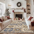 thumbnail image 1 of 3'x5' small carpet for bedroom persian carpet colorful area rug low pile area rug moody area rug, 1 of 10