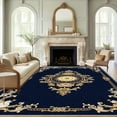 thumbnail image 1 of 1PC Ornate Area Rug Local Carpet, Lightweight Washable Easy-to-Manage Carpet Mat Festival Gift, Suitable for Living Room, Bedroom, Dining Room, Study Room, Foyer, Room Accessones, 1 of 8
