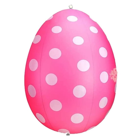 1PC Outdoor Easter Egg Inflatable Decorated Ball,Easter Ornaments, Inflatable Hanging Eggs Decorations for Easter Brithday Outside Holiday Yard Lawn Decorations,16Inch