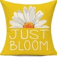 thumbnail image 1 of 1PC Outdoor Throw Pillow Covers 18x18inch, Spring Summer Decorative Cushion Cases, Home Decor Decorations for Patio Couch Chair Sofa, Daisy Floral Gnomes, 1 of 6