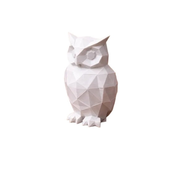 1PC Owl  Low Polygon 3D Sculpture 3D Print