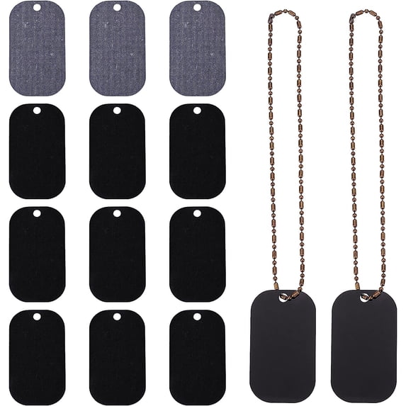 1PC PH Acrylic Blanks Ornament Blanks Rectangle Keychain Blanks for Engraving Present Black DIY