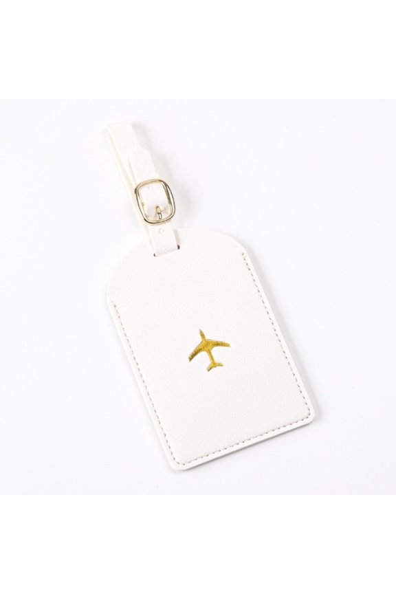 1PC PU Leather Suitcase ID Tag Travel Luggage Label Holder Boarding Tags for Women Men Accessories