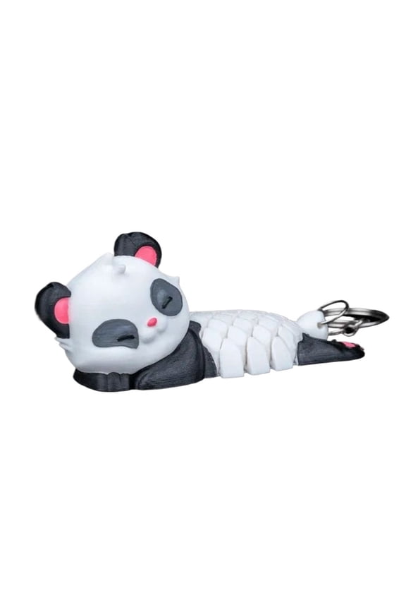 1PC Panda Keychain 3D Printing