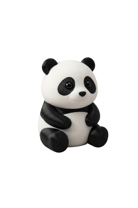 1PC Panda Keychain 3D Printing