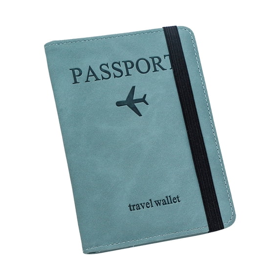 1PC Passport Holder and Travel Wallet Business Card Holder Business Card Holder For Reception Area Blue