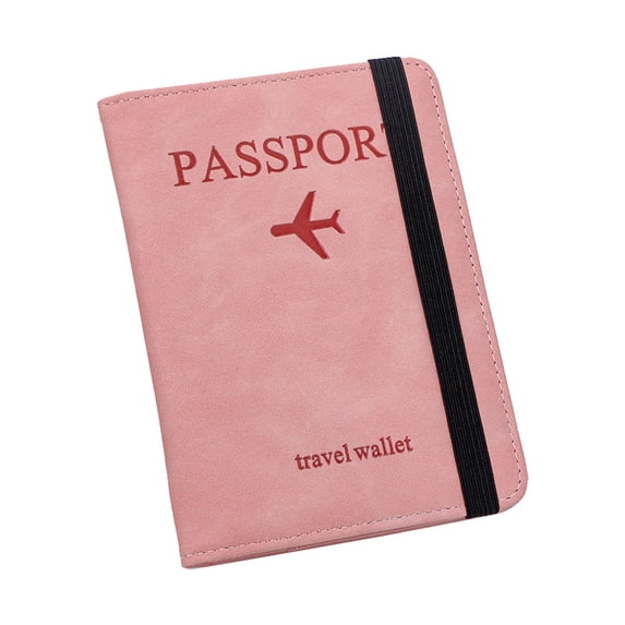 1PC Passport Holder and Travel Wallet Business Card Holder Name Card Holder For Daily Work Pink