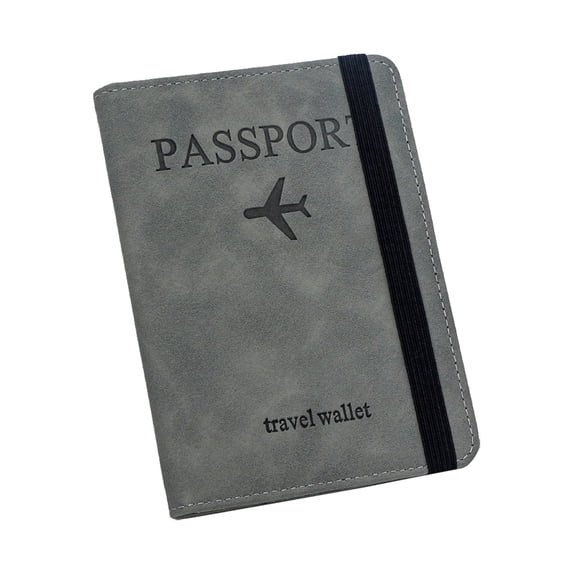 1PC Passport Holder and Travel Wallet Business Card Holder Office Card Stand For Reception Area Gray