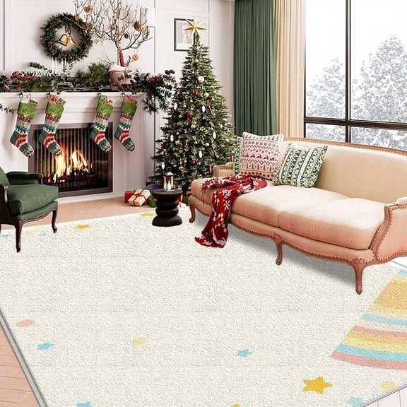 6.5'x10' outdoor carpet for patio dining room carpet for under table checkered area rug high traffic area rug modern abstract area rug