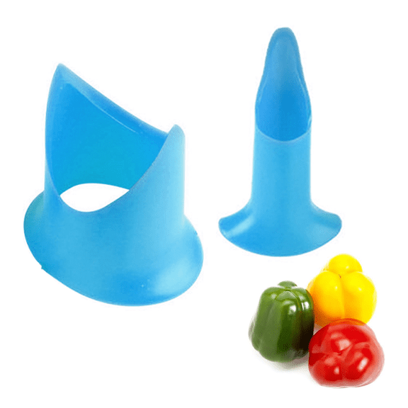 1PC Pepper Seed Corer Remover, 2 in 1 Bell Pepper Tomatoes Cutter Quickly Cutting and Deseeding Bell Pepper Corer Tool for Fruit & Vegetables Home Kitchen Camping BBQ Separator Gadget