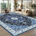 thumbnail image 1 of 6.5'x10' kitchen carpet runner camping carpet bathroom area rug checkered area rug vintage area rug, 1 of 10