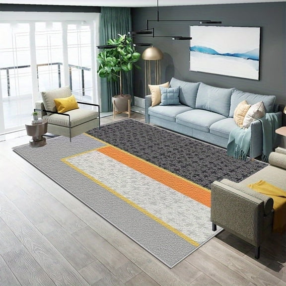 1PC Persian-style Regional Carpet Partial Carpet, Lightweight Washable Easy-to-Manage Carpet Mat Festival Gift, Suitable for Living Room, Bedroom, Dining Room, Office, Balcony, Room Accessones