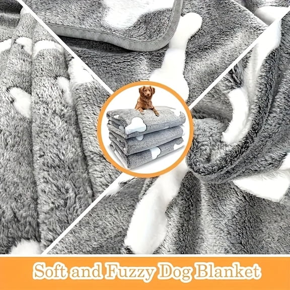1PC Pet Blanket for Dogs Cats - Ultra Soft Fluffy Fuzzy Blanket with Warm Comfort for All Seasons, Breathable Lightweight Throw Blanket for Couch Bed Car Travel - Ideal for Small Medium Large Pets