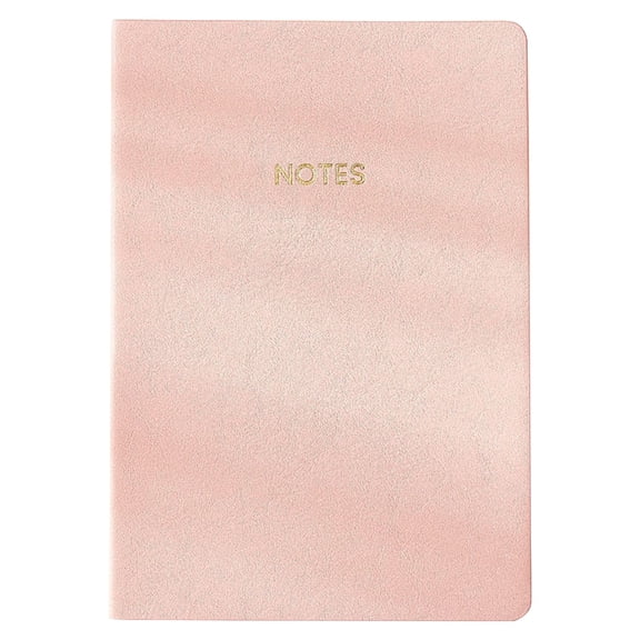 1PC Pink 180gsm Aesthetic Hardcover Leather Journal Notebook, A5 College Ruled Lined Composition Notebook for Note Taking, Journaling