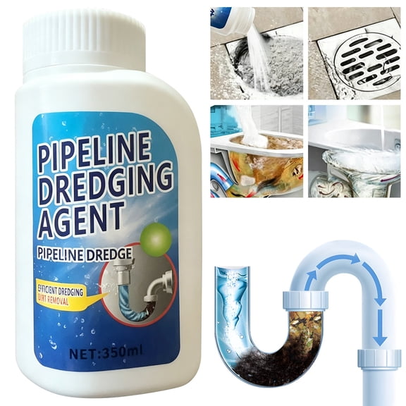 1PC Pipeline Dredging Powder Cleaner, Multi-Purpose Drain Unblocking Agent for Kitchen Sinks and Toilet Pipe Blockage Removal