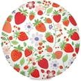 thumbnail image 1 of 1PC Place Mats Strawberry Red Round Placemat Heat-Resistant Placemats Dining Table Mat Circle Shape 15.4" for Kitchen/Dinner/Party/Restaurant Home Decor Gifts, 1 of 7