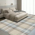 thumbnail image 1 of 1PC Plaid Area Rug Local Rug, Lightweight Washable Easy-to-Care Rug Mat Festival Gift, Suitable for Living Room, Bedroom, Office, Dining Room, Balcony, Room Accessones, 1 of 8