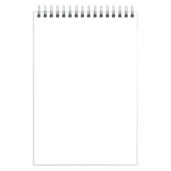 1PC Plain Blank Top Spiral Notepad, A6 Pocket Size 4.13" x 5.7" Empty Scratch Pad, 80 Sheets Mini Unlined Journal for Brainstorming