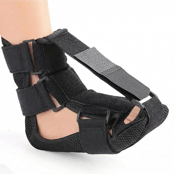 1PC, Plantar Fasciitis Night Foot Brace for Heel Pain Relief, Soft Adjustable Foot Drop Support to Stretch Achilles Tendon, Reduce Morning Foot Pain, Improve Foot Alignment While Sleeping ( L)