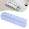 thumbnail image 1 of 1PC Plastic Toothbrush Travel Case, Lightweight Portable Toothbrush & Toothpaste Holder for Travel, Business Trips, Gym and Home Use, 1 of 8