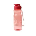 thumbnail image 1 of 1PC Plastic Water Bottles for Adults, 18.6 oz Sport Drink Bottles with Handle, Strap Lightweight Leakproof Drink Flip Top cups for Party Outdoor(Red), 1 of 6