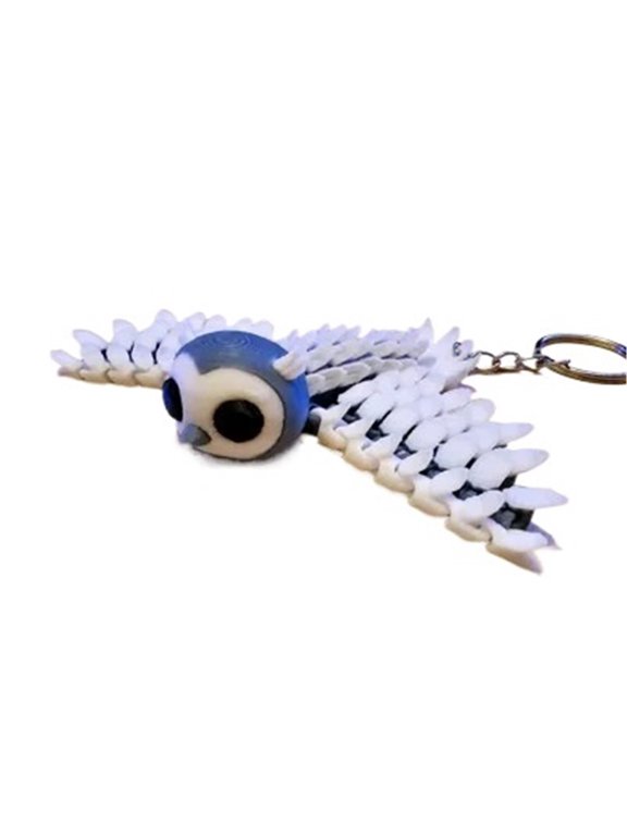 1PC Pocket Pet - movable baby owl & keychain version 3D printed