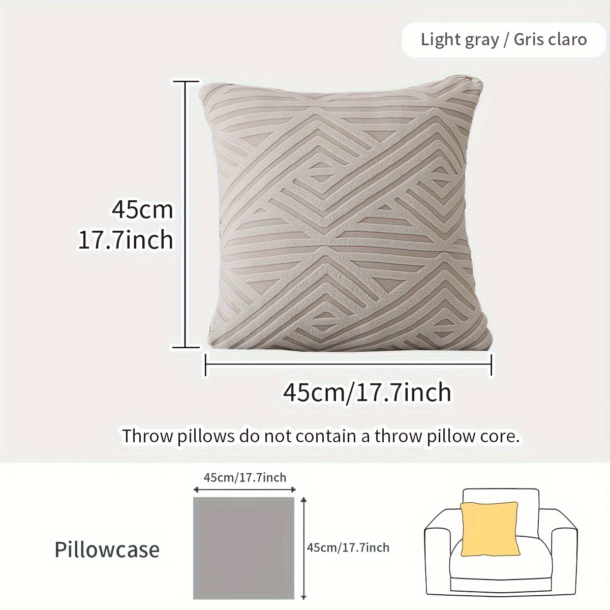 1PC Polar Fleece Sofa Cover Elastic Fabric Geometric Pattern Soft