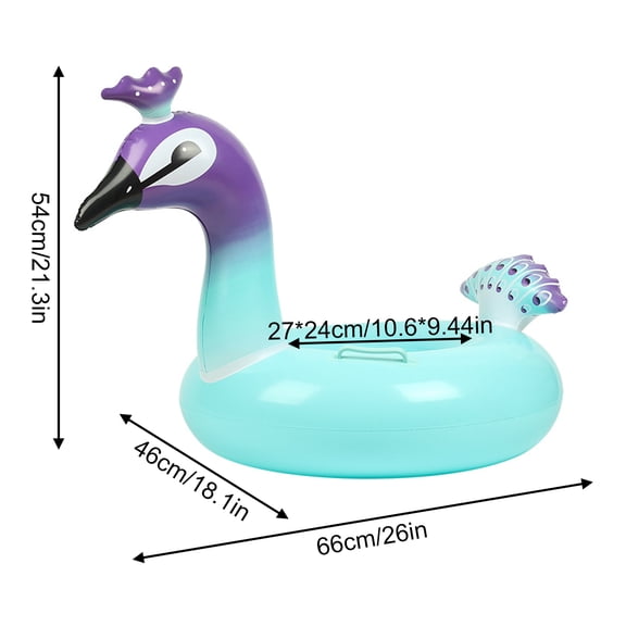 1PC Pool Floats,Inflatable Float Raft with Handle, Water Swim Beach Floaties Toys Party Supplies