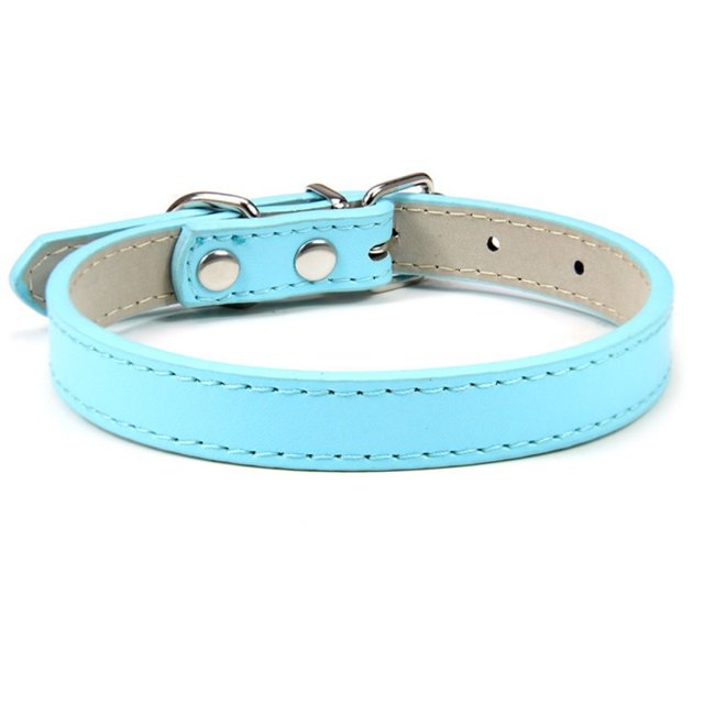 1PC Popular Adjustable Colorful Pet Collars Kitten Cat Collar Leather