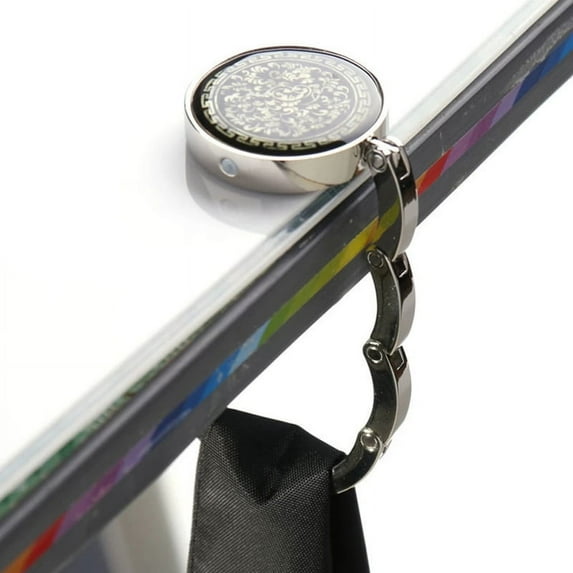 1PC Portable Folding Purse Handbag Bag Hanger Hook Holder Zinc Alloy Table NEW R5E0