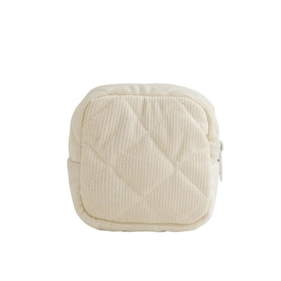 1PC Portable Square Cosmetic Bag Makeup Lipstick Travel Storage Pouch Zipper Bag For Women