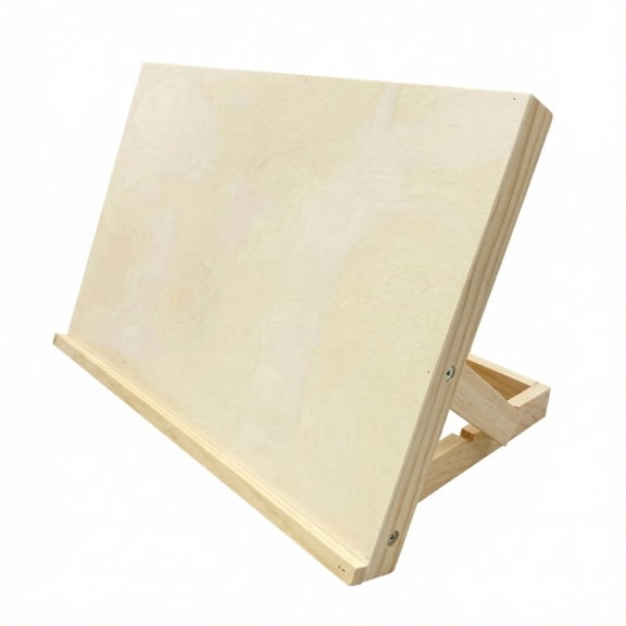 1PC Portable Wooden Easel | Foldable Desktop Sketching Stand with Tilting Writing Board, Durable Wood Fiber Material for Drawing
