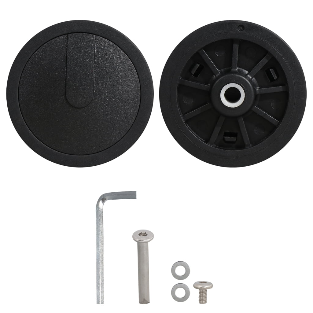 LIFKOME Luggage Replacement Swivel Wheels - 2 Pack Durable PVC Nylon Casters For Suitcases Easy Installation