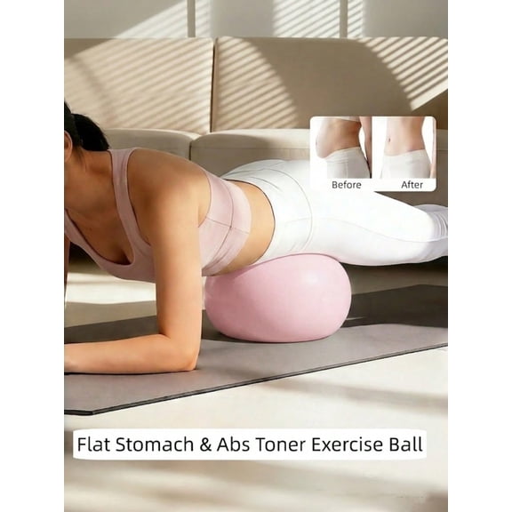 1PC Premium Mini Pilates Ball, Anti-Burst Small Yoga Ball for Core Training, Postpartum Recovery & Abdominal Shaping