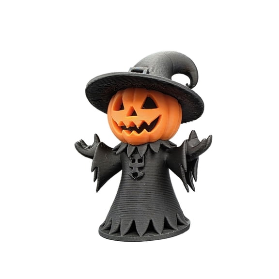 1PC Pumpkin Witch Statue 3D Printing