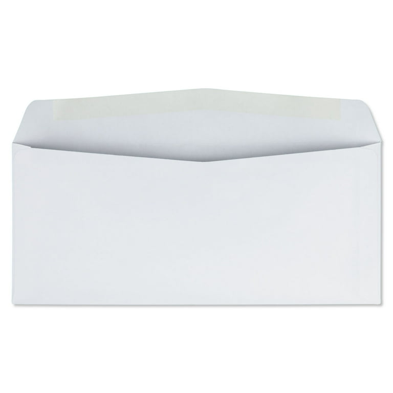 Business Envelope, #10, Commercial Flap, Side Seam, Gummed Closure, 24 lb Bond Weight Paper, 4.13 x 9.5, White, 500/Box Business Envelope, #10, Commercial Flap, Side Seam, Gummed Closure, 24 lb Bond Weight Paper, 4.13 x 9.5, White, 500/Box
