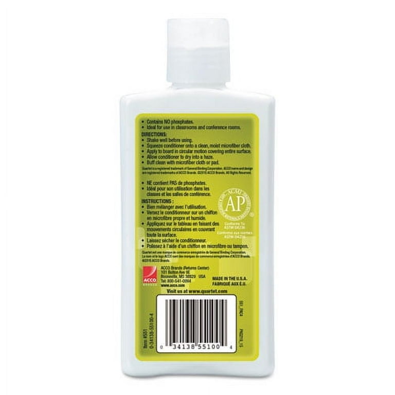 Whiteboard Conditioner/Cleaner for Dry Erase Boards, 8 oz Bottle Whiteboard Conditioner/Cleaner for Dry Erase Boards, 8 oz Bottle