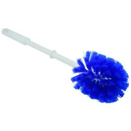 1PC Quickie 304N 304 Toilet Bowl Brush, Poly Fiber Bristle, Blue/White Bristle, White Handle