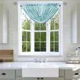 thumbnail image 1 of Gorgeous Home Linen 1pc Rod Pocket Valance 48"Wide X 38"Long Solid Matte Foam Backing Teal Blue (RS8), 1 of 4