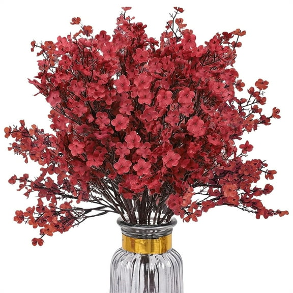 1PC Real Touch Artificial Gypsophila Bouquet - Faux Cherry Blossom Stems for Wedding Centerpieces, Home Decor & Table Arrangements
