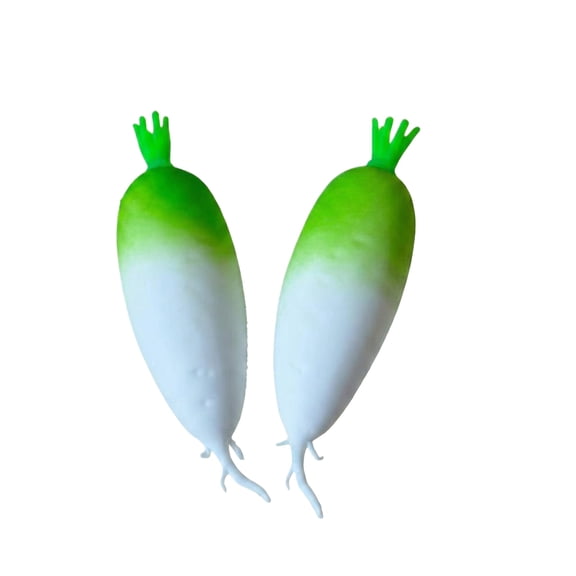 1PC Realistic Radish Squishy Fidget Toys Squeeze Balls, Soft Slow Rising Squishy Toy, Focus Tool for Adult Stress Relief Vegetable Desk Accessory